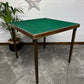 Vintage Square Wooden Table Coffee Side Table Chas Swannack & Son Card Game Table.