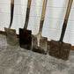 4x Vintage Garden Spade Shovel Job Lot Wooden T Handle