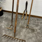 Vintage Garden Tool Job Lot Rake Shears Hoe Vintage Wooden Tools