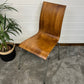 Rustic Wooden Dining Office Chair Modern Retro Art Deco