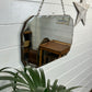 Vintage Frameless Wall Mirror Bevel Edge Boho Art Nouveau Retro Art Deco Home Decor