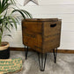 Vintage Corona Drinks Wooden Crate Coffee Table Side Table Blanket Box Rustic Storage Chest Industrial