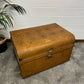Vintage Metal Travel Chest Large Trunk Rustic Home Coffee Table Blanket Storage Box