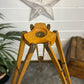 Vintage Antique Ensign Wooden Folding Tripod Camera or Projector