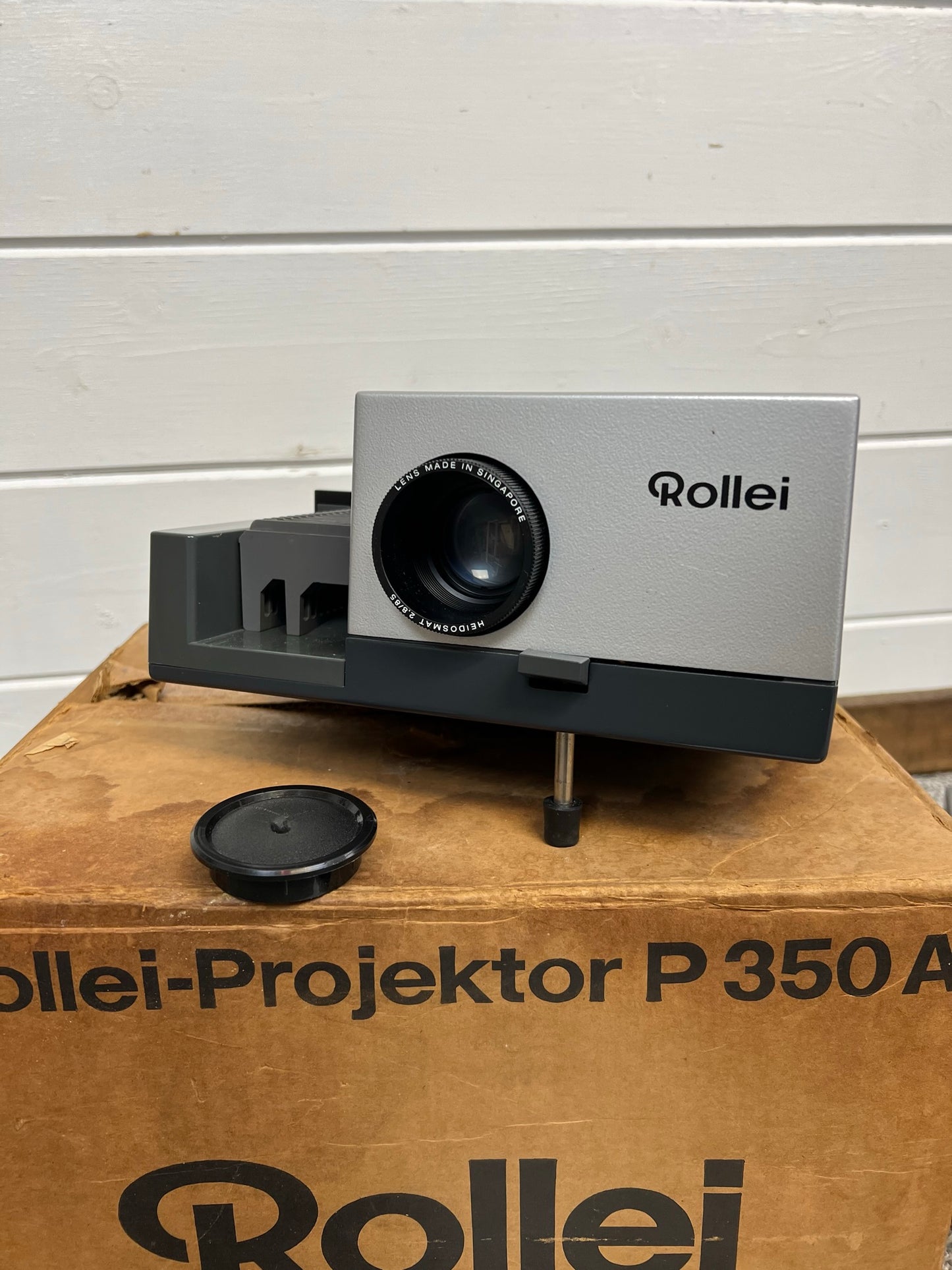 Vintage Rollei P350 Autofocus Slide Projector With Slide Tray & Box