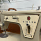 Vintage Singer Model 237 Fashion Mate Sewing Machine With Pedal & Original Case