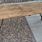 Rustic Wooden Folding Trestle Table Farmhouse Dining Reclaimed Ex Army Industrial Office Desk