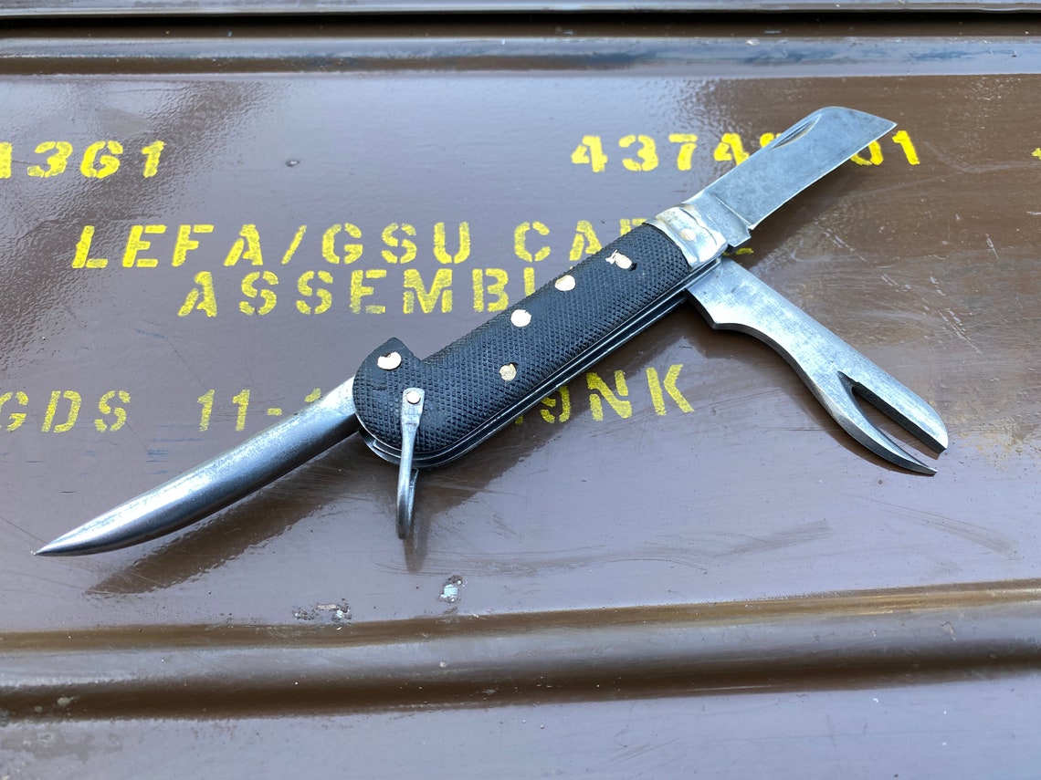WW2 Army Jack Knife Vintage Clasp Knife Military Survival Pen Knife