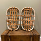 Vintage Rustic Snowshoes British Army Reclaimed Christmas Ski Winter Decor