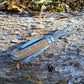 Vintage Army Jack Knife Wooden Handle Clasp Knife Military Survival Pen Knife