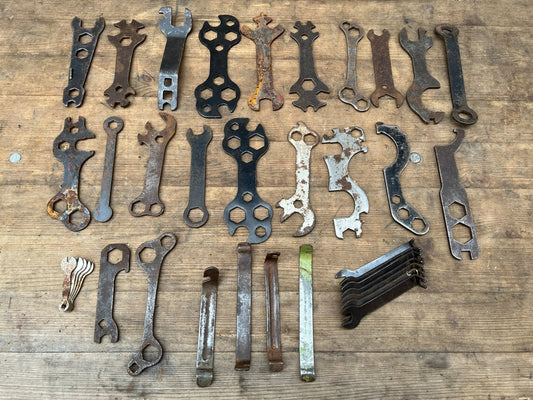 Vintage Bicycle Multi Spanner Bike Tool Job Lot