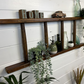 Vintage Wooden Ladder Wall Shelf Reclaimed Rustic Decor Living Room Hallway Plant Display - CHOICE OF LENGTH