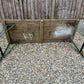 Rustic Vintage Wooden Folding Trestle Table Farmhouse Dining Army Industrial