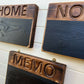 Rustic Chunky Blackboard Message Sign Home Noticeboard Reclaimed Industrial Decor