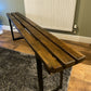 Vintage Wooden Folding Trestle Bench Ex Army Rustic Dining Home Chic Industrial